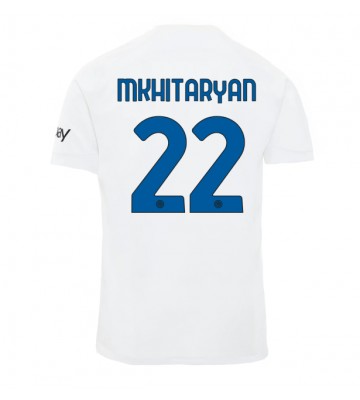 Lacne Muži Futbalové dres Inter Milan Henrikh Mkhitaryan #22 2023-24 Krátky Rukáv - Preč